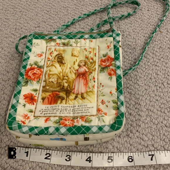 Handmade French inspire little red riding hood bag - Picture 7 of 8